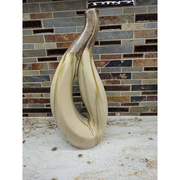 Vintage Vase La Dolce Vita, Reactive Sand Collection, 14.5" Eclectic Decor - Picture 3 of 6